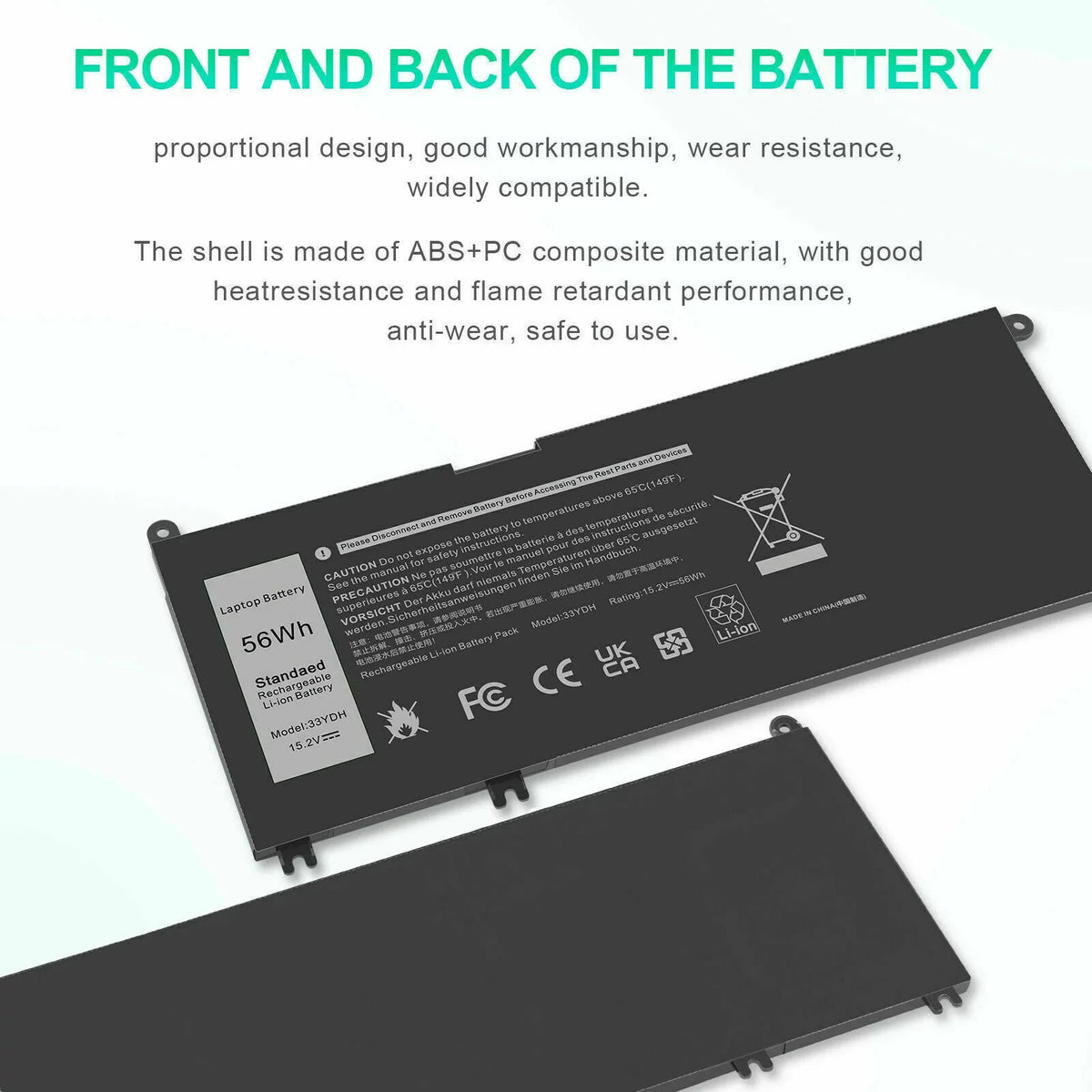 33YDH Dell P30E001 Battery US Latitude 3580 W7NKD 3380 3490 Laptop For 3480 3590 - Special Edition