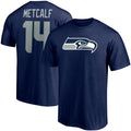 & Navy Metcalf Release Fanatics Icon Player New Branded College Seahawks Seattle T–Shirt Number Men's – Name DK - Special Edition