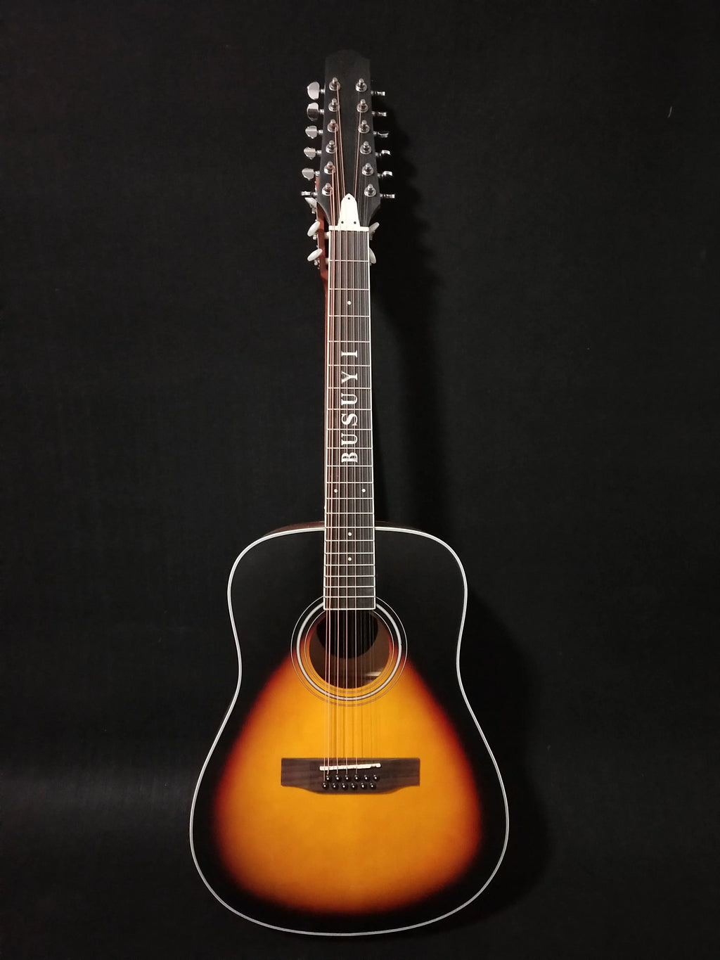 2021 Guitar PT Double Acoustic Neck, Strings Double 12/6 Sided Sunset Busuyi
