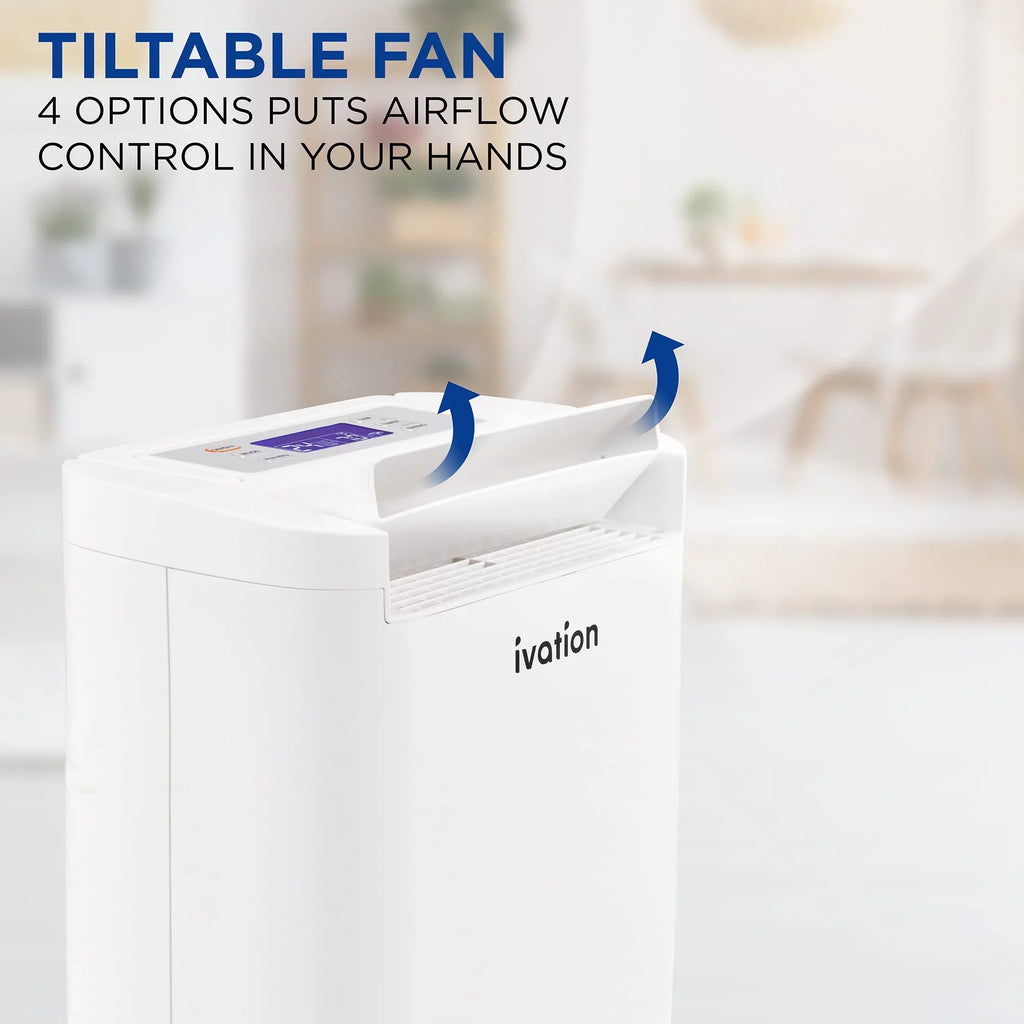 & Drain 19 Smartphone Wifi Pint, Hose Dehumidifier Sq/Ft, Ivation 410 Control W/