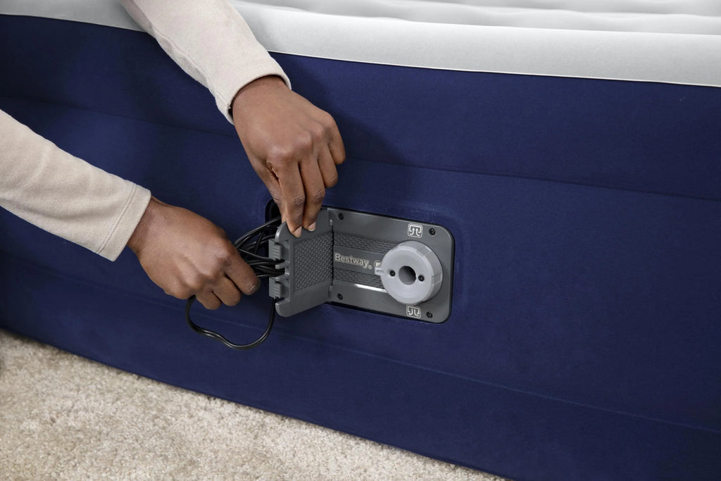 15" New Pump, Air Mattress Release Built–in AC Tritech Coating with Bestway Antimicrobial Full – - Special Edition