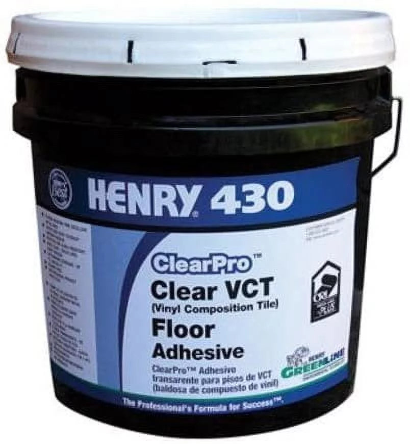 4 Floor Henry 12102 430 Tile Adhesive, Gallon Clear Vct Clearpro