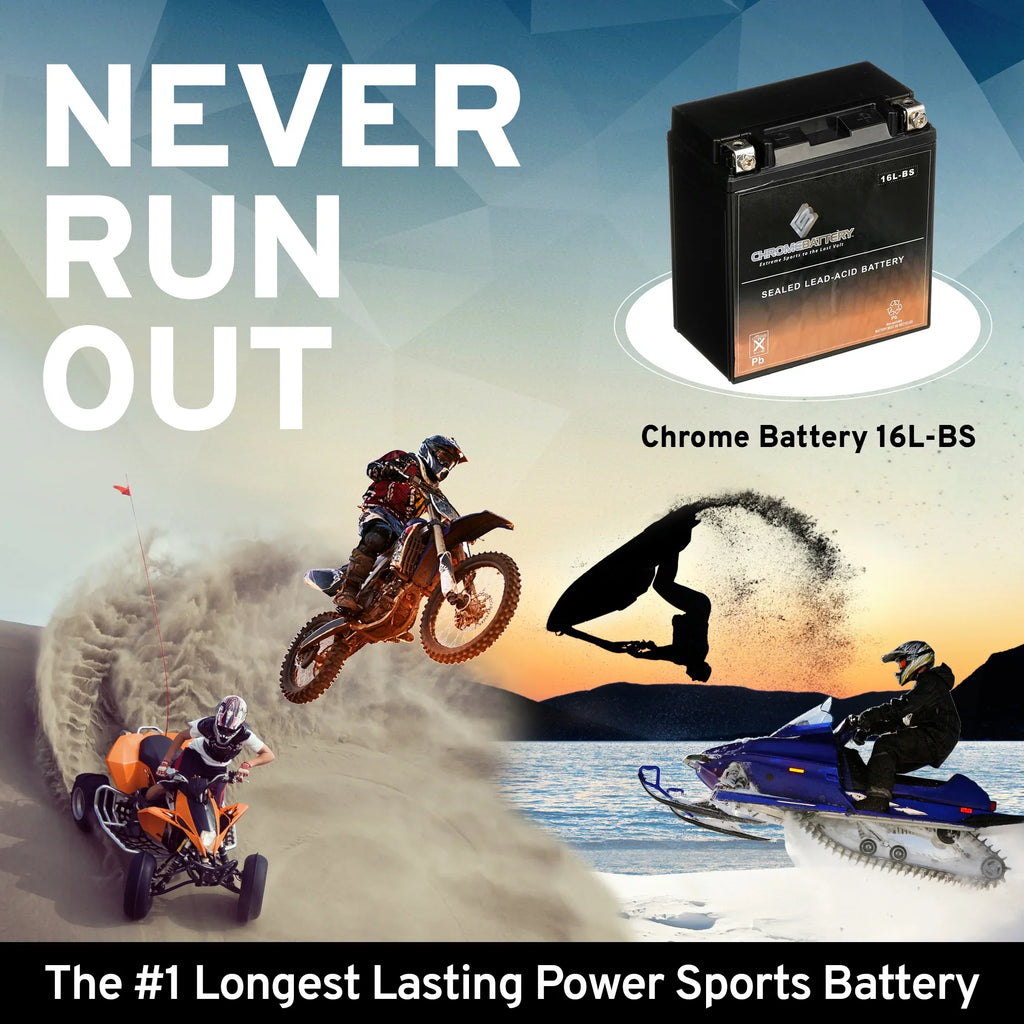 1995 – Release 550cc Battery CCA) Ski Js550 New YTX16L–BS 12 Volt,14 Jet for (16L–BS Battery Sx Chrome Kawasaki 230 Ah,