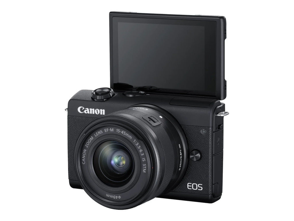 / camera Digital MP – – – – EF–M – M200 zoom STM 15–45mm – 3x lens 25 Wi–Fi, 24.1 – black APS–C IS optical Canon Bluetooth mirrorless – 4K fps EOS