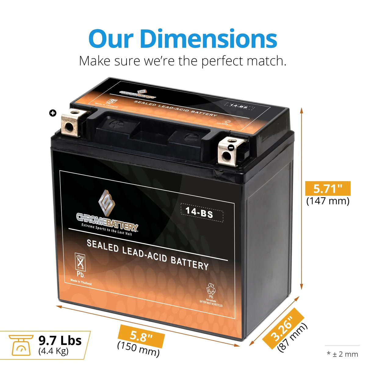(spirit, 1100cc Ah, C3, Vt1100c, 01–'07 Chrome 200 E. C. T CCA) Volt,12 Motorcycle Honda 12 for A. (14–BS Battery Tourer) Battery Shadow YTX14–BS Aero, - Special Edition