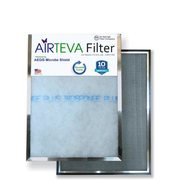 (20 Replacement Biosponge Plus (1) Size: x 1/2 19 Airteva X 24 3/4" With Actual x AC, 1) 25 Filter x Furnace Pad 1/2