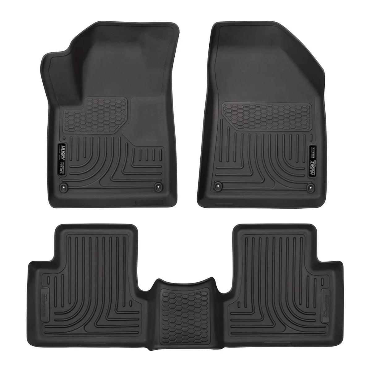 2015–20 by Front with Compatible & Weatherbeater Cherokee 2nd Seat Mats Floor Jeep Husky RealTruck