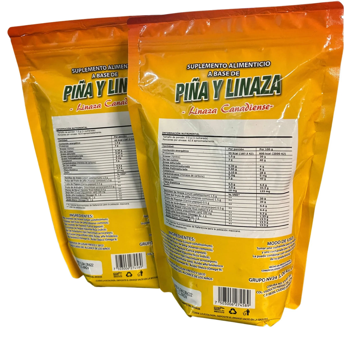 2 – 3–6–9 –Linaza GN+Vida gr. y Linaza Piña Release New –470 Pack – Canadiense– Omega