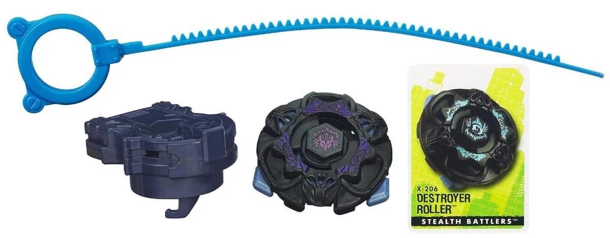 3 Fusion Roller Metal Beyblade Stealth X–206 Destroyer Battlers Wave - Special Edition