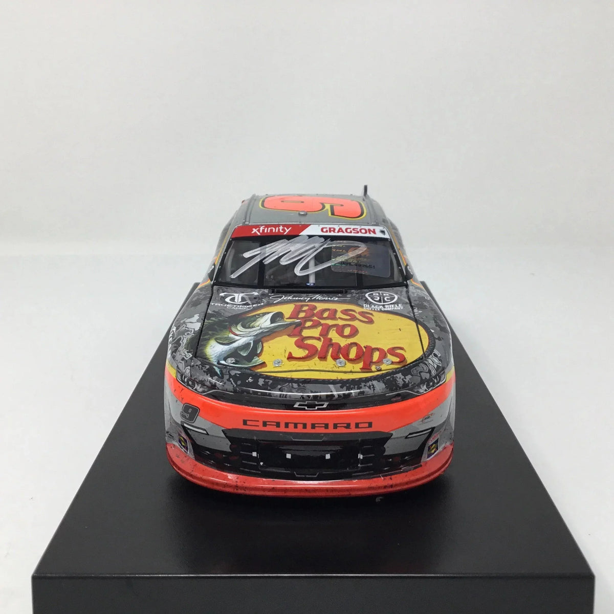 2021 Series Autographed Win 1:24 Coffee Bass Rifle Diecast Playoff Martinsville Xfinity Noah Gragson Pro/Truetimber/Black