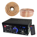 & Release Speaker Feet LED AWG Gauge – with USB/SD CD 18 Enrock Audio New Display, Receiver 100 Readers Cable Amplifier Wire Inputs Pyle PCAU25A AUX - Special Edition
