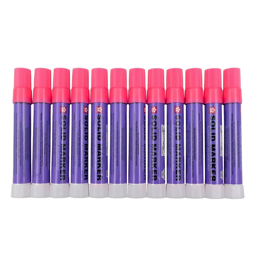14F–392F Art Sakura & Fluorescent Surfaces Dozen Dealer Solid Markers Twist Outdoor Up Car Various Set 12 for Piece Paint Auto Indoor Pink