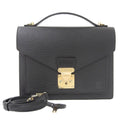 2WAY LOUIS Authenticated VUITTON Noir Louis Vuitton Bag Used Epi M52122 Monceau