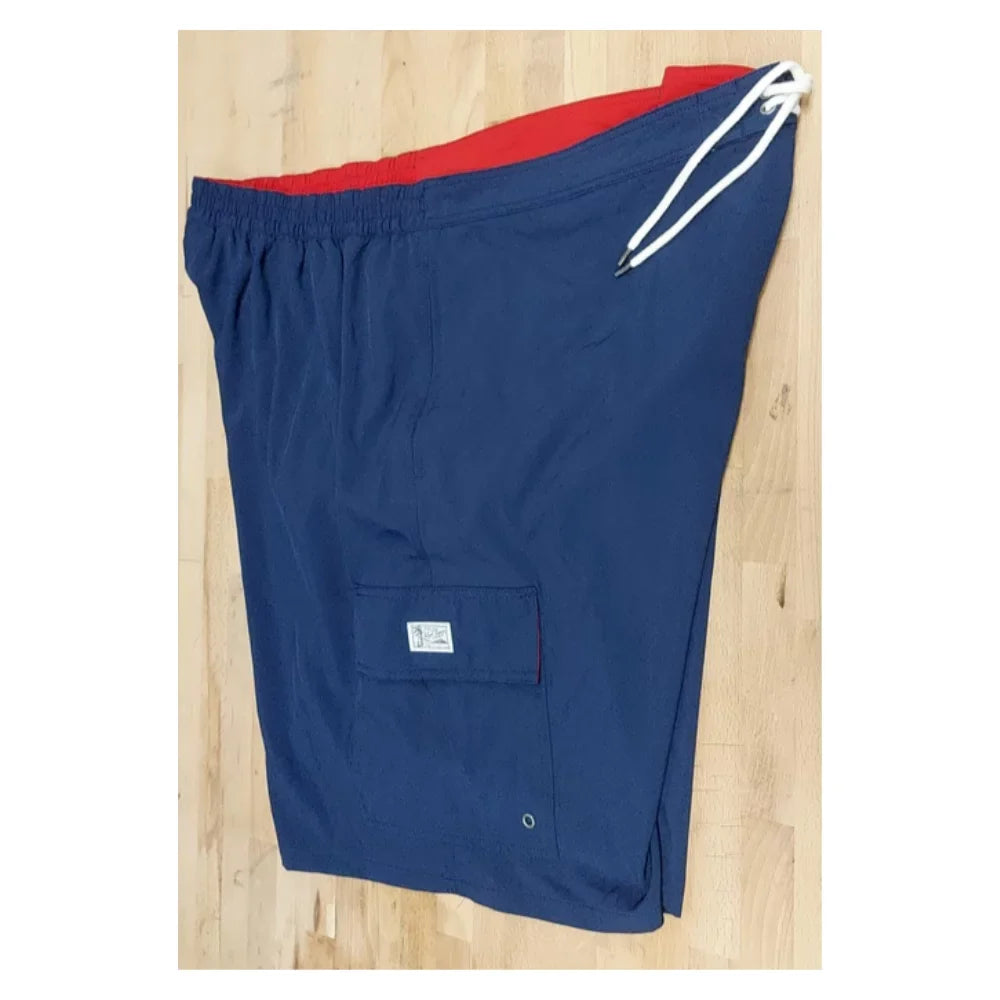 4XB Swim Lauren Boxers Trunks Blue $79.50 Ralph size Navy Polo Polyester - Special Edition