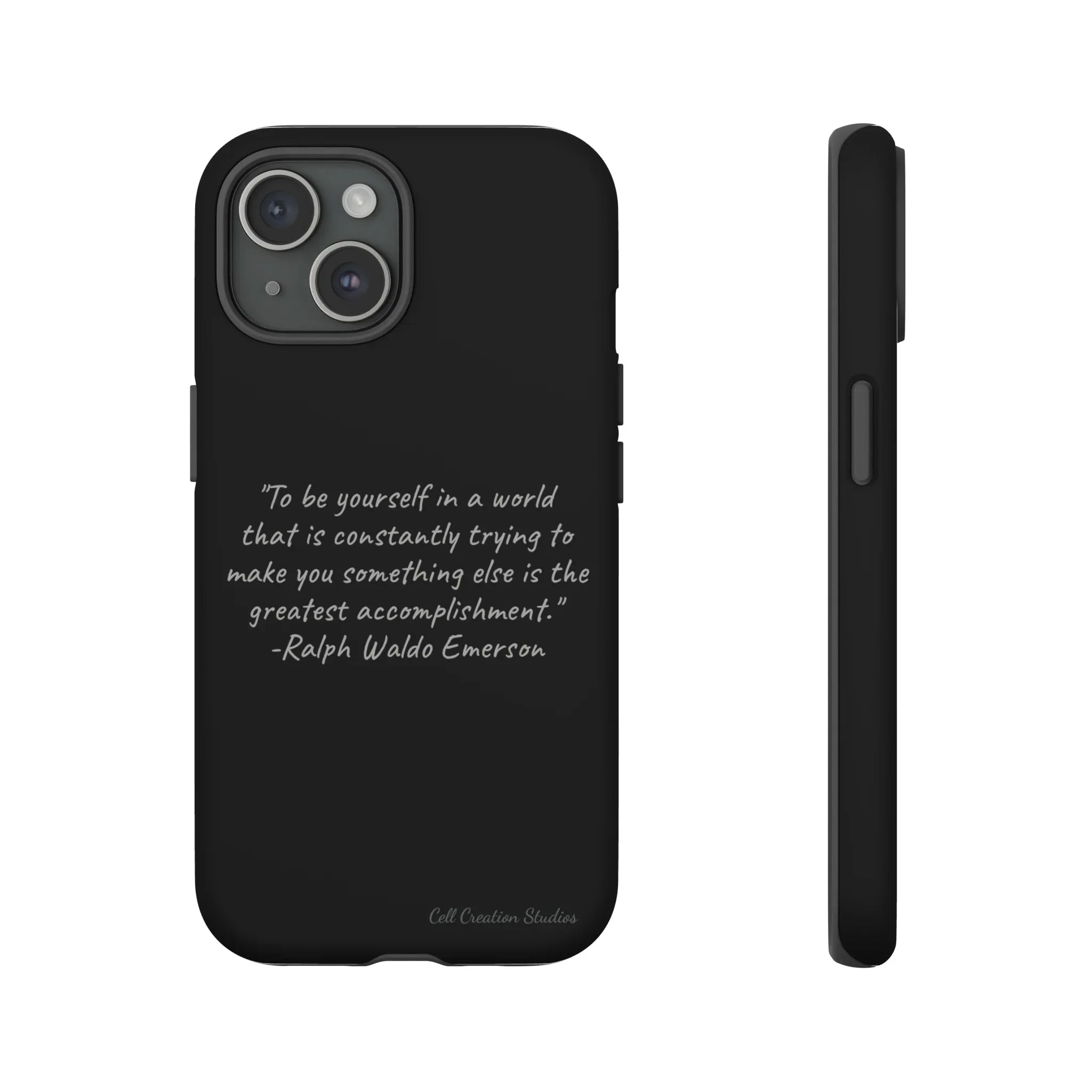 "Embrace Emerson Case Quote –Tough Phone New – Ralph Waldo Release Your A Authenticity" - Special Edition