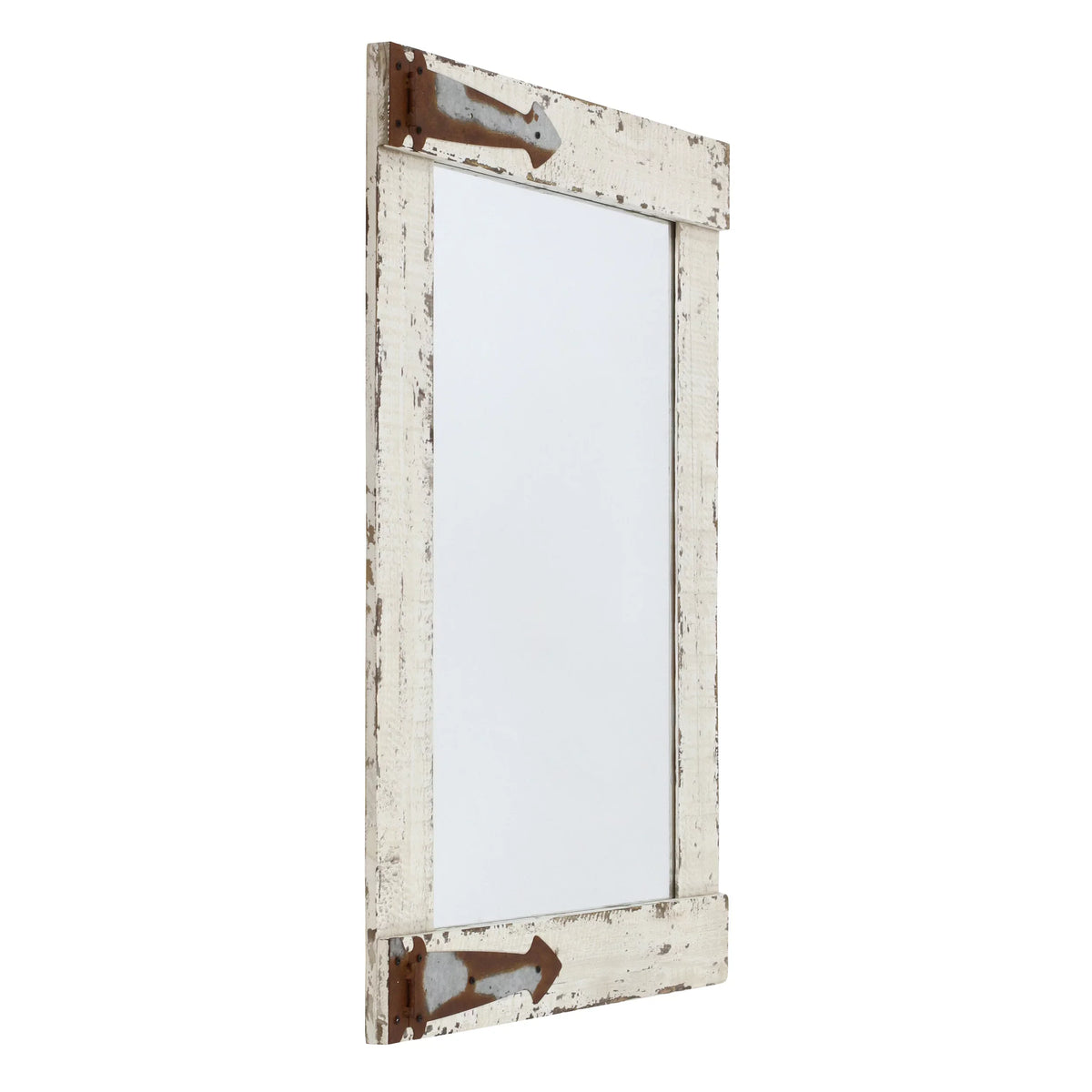 22" 30" x Serenad Mirror White Aspire by Wall Farmhouse