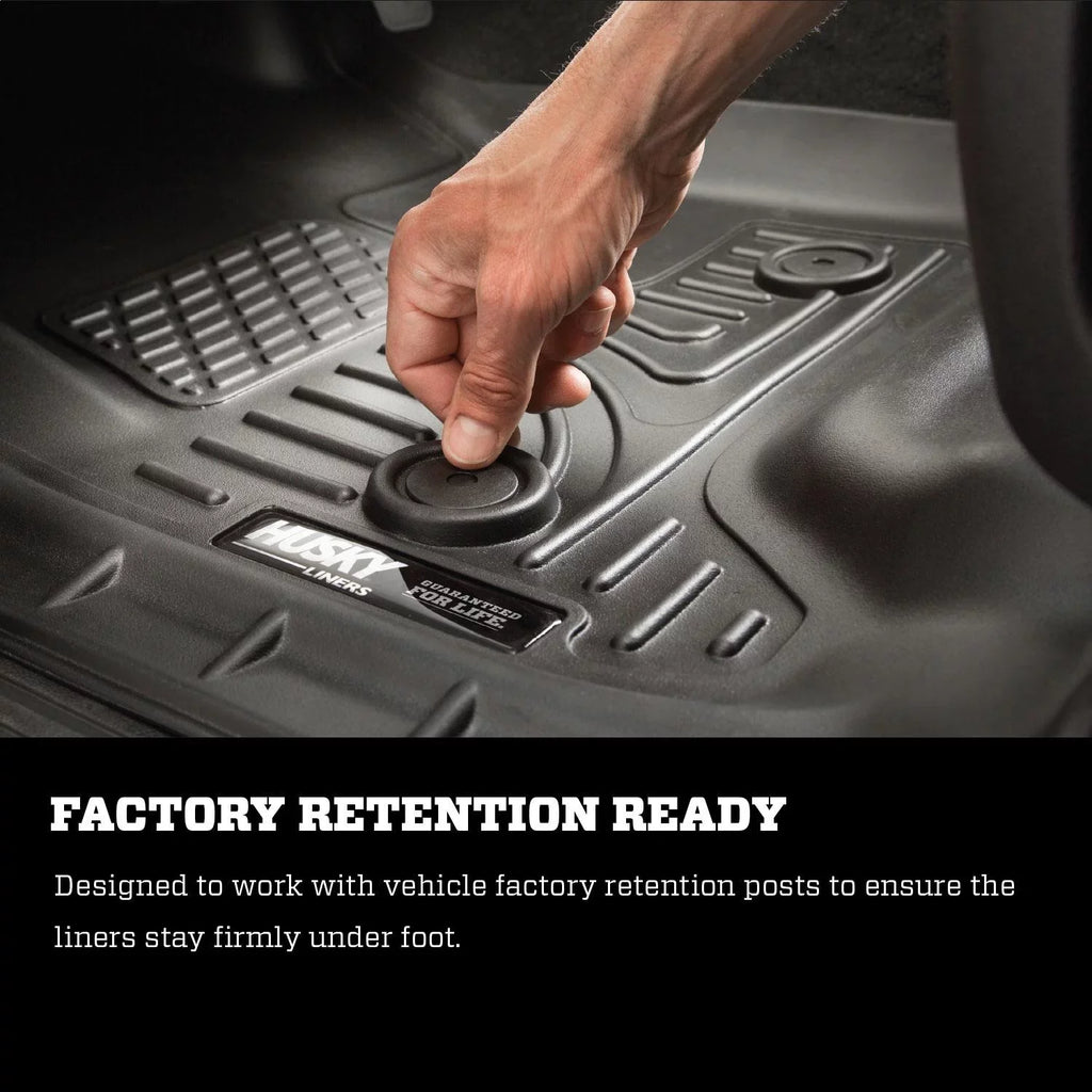 2015–20 by Front with Compatible & Weatherbeater Cherokee 2nd Seat Mats Floor Jeep Husky RealTruck