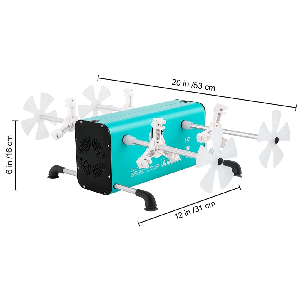 4 Rotator Spinner 2 with Removable 4 Crafts Motor, Glitter for Independent Mute for Speeds Tumbler Machine Tumbler, 4 Arms, Cup BENTISM Release and Adjustable Kit New Crafts – Switches DIY Turner Epoxy Multiple - Special Edition