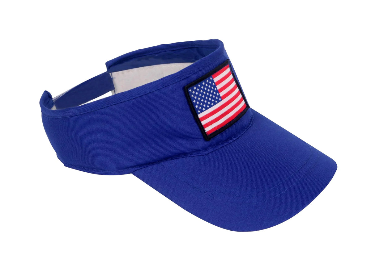 24 Hats Flag Patriotic New Visor Sun Bulk American Pack – of Release