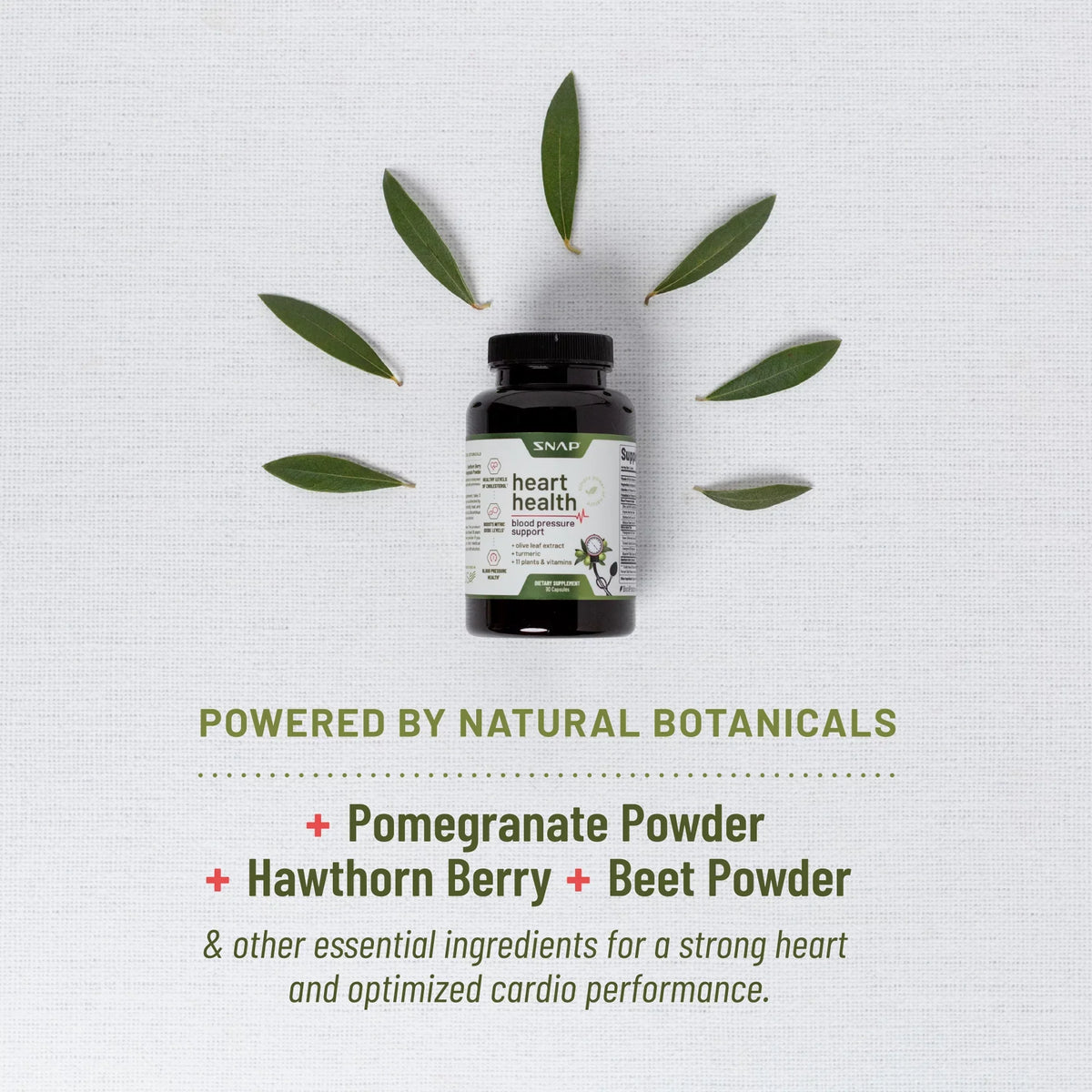 '+ Health Supplements 60 Booster Supplement Heart Nitric Capsules Snap 90 Oxide Bundle, and