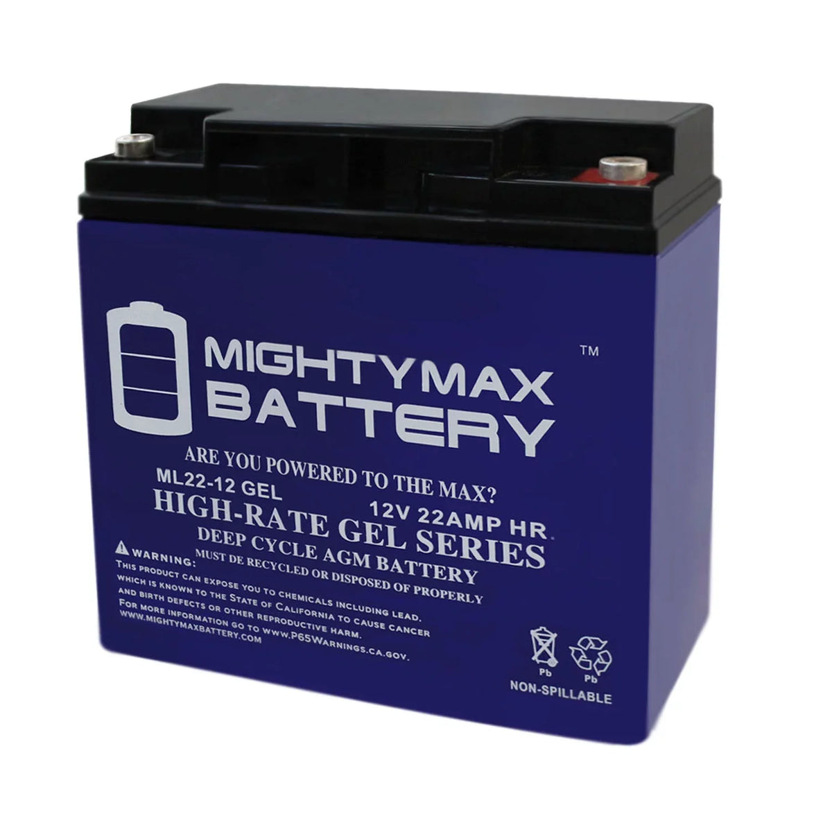 12V Battery Rascal Series 22AH Replaces R200/R500 GEL Scooter