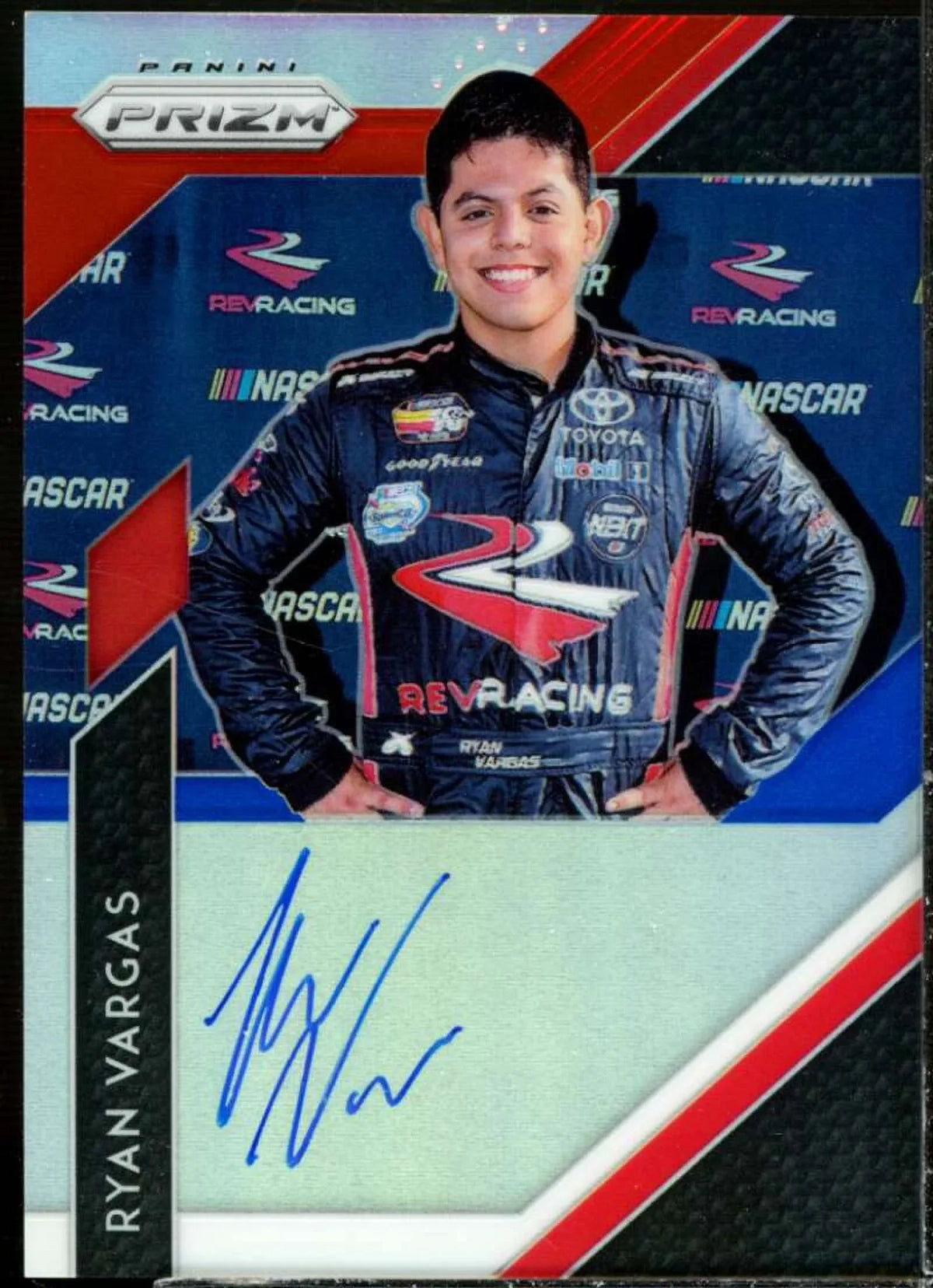 #20 2019 Card Vargas Panini Red Prizm Prizms and White Blue Ryan Autographs
