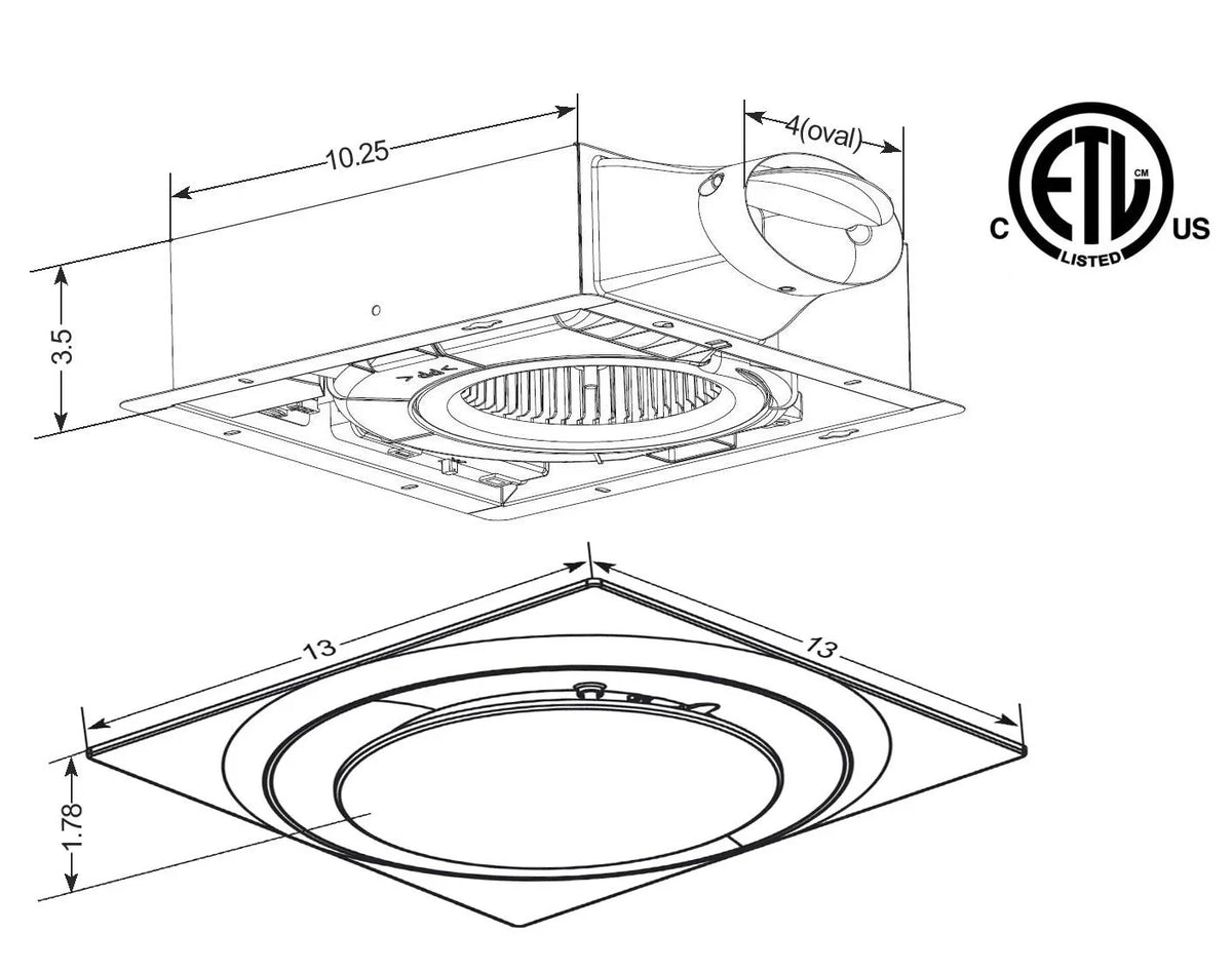 0.4 Star 110 Bathroom Aero Mount Wall/Ceiling – New Energy Abfs0511dl6 Release Sone Pure Cfm Rated - Special Edition