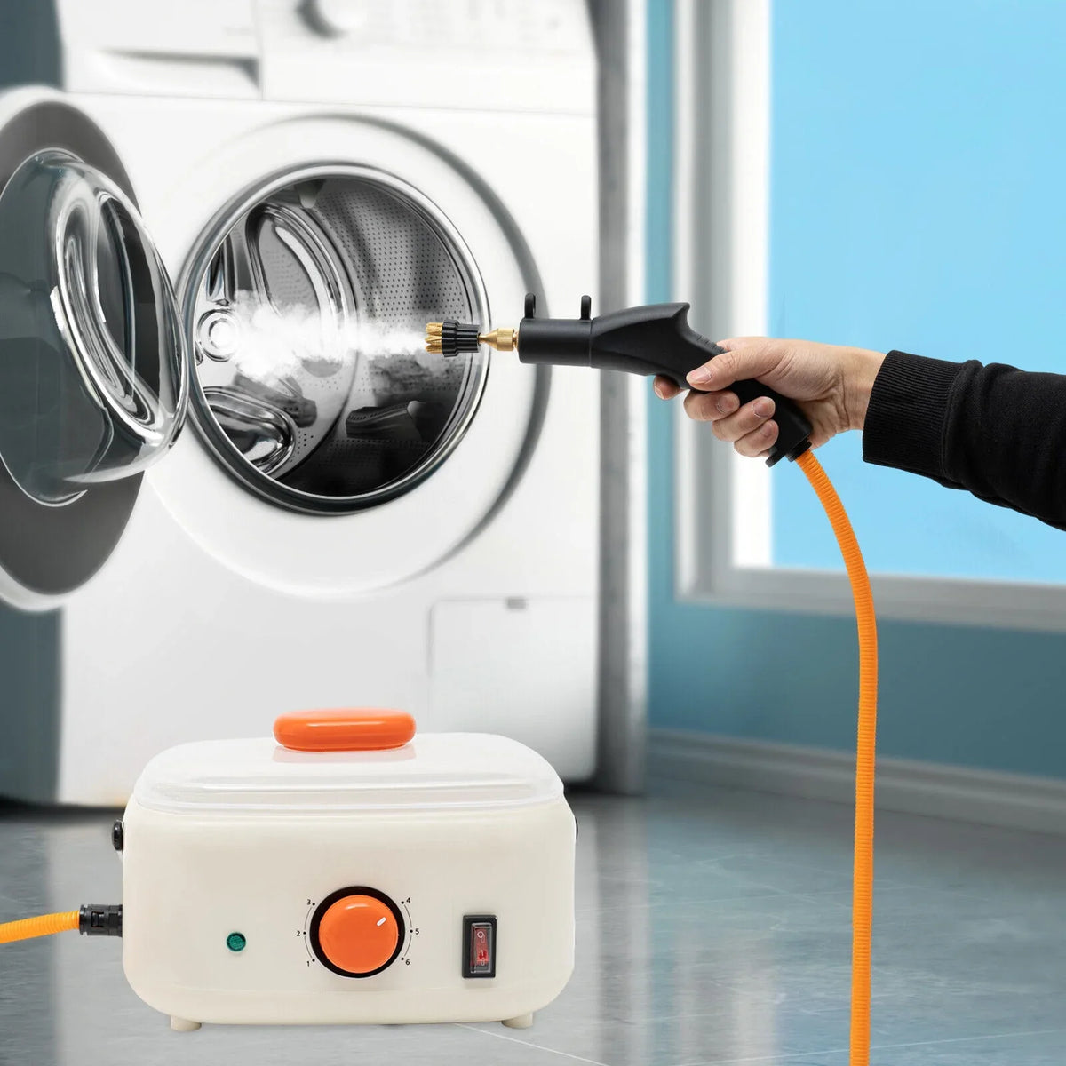 ,≥ Working Stores 2500W Temp Pressure Homes, Maintenance 100℃/212°F Restaurants, Machine Electric Hotels, Car Steam Temperature High Cleaning Commercial for Cleaner High