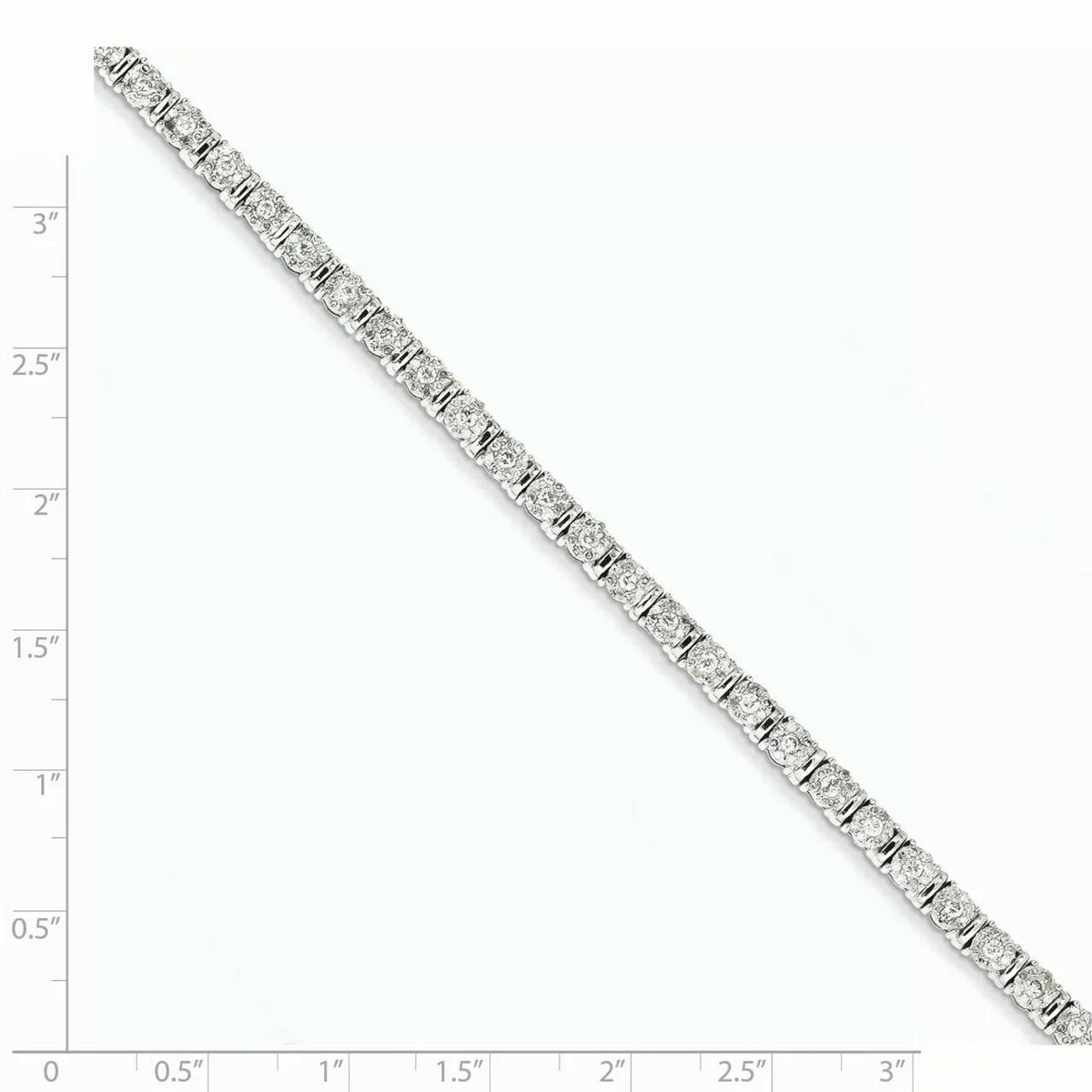2ct Release Bracelet. Gold 14k Tennis Diamond White Wt– – New Carat