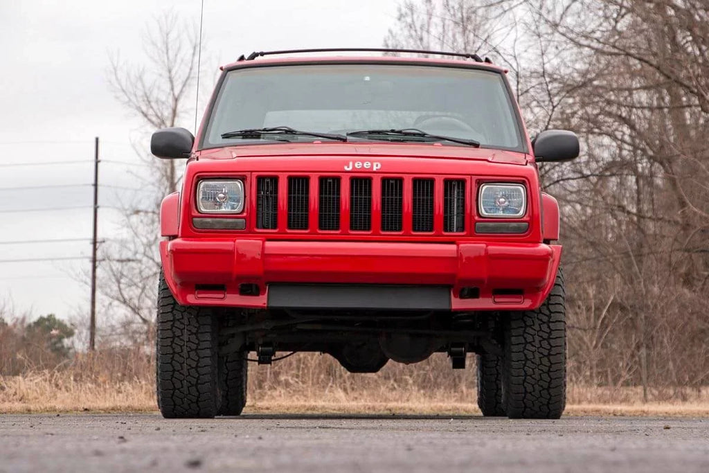 (fits) Jeep Cherokee Add XJ II Country Series Lift – | | New N3 3" 670XN2 1984–2001 Rough | Shocks Suspension Leaf Kit Release - Special Edition