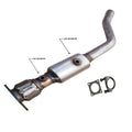 2.4L New Avenger Dodge 2008 Catalytic Release – to Converter 2014 Fits