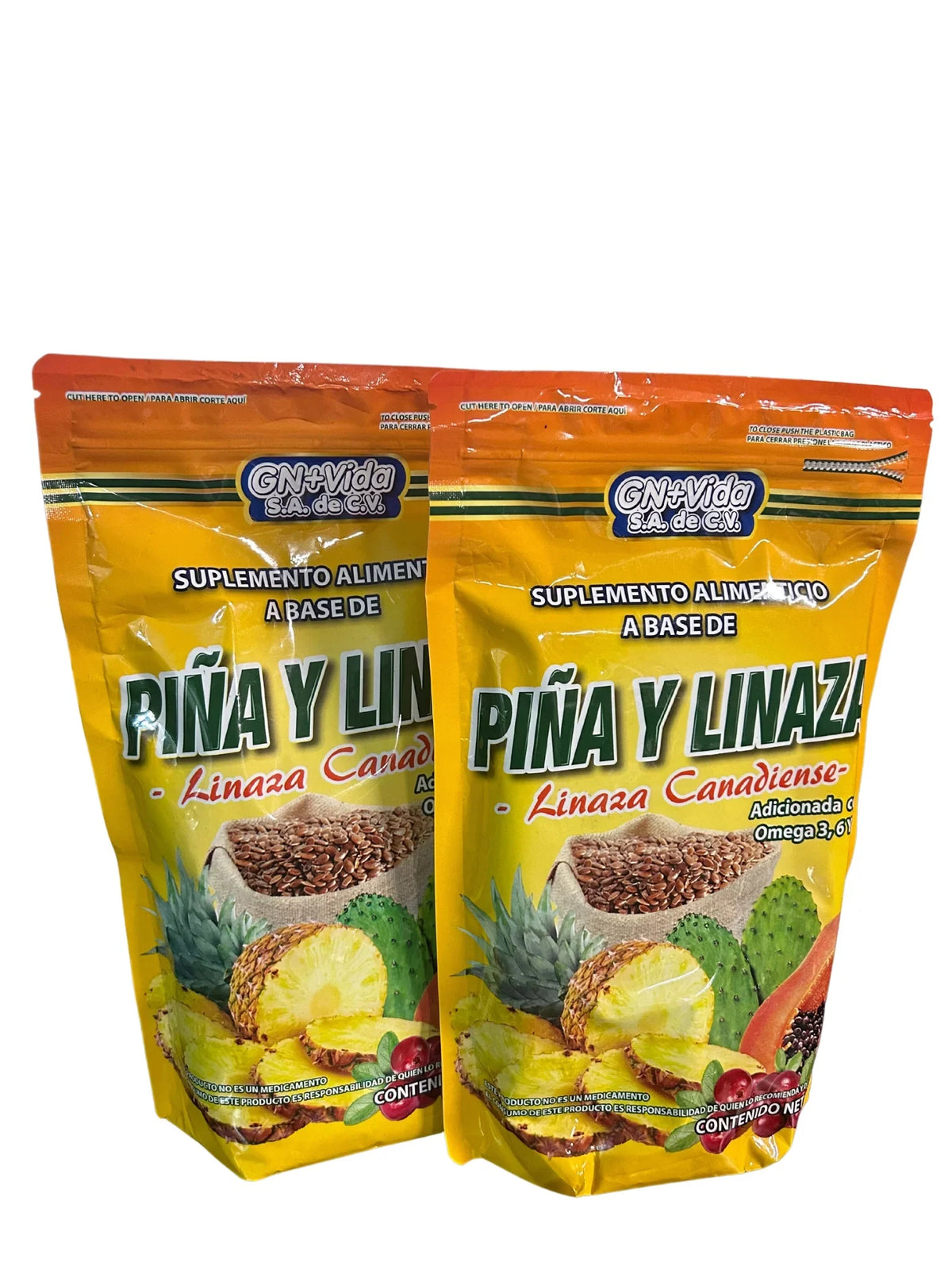2 – 3–6–9 –Linaza GN+Vida gr. y Linaza Piña Release New –470 Pack – Canadiense– Omega
