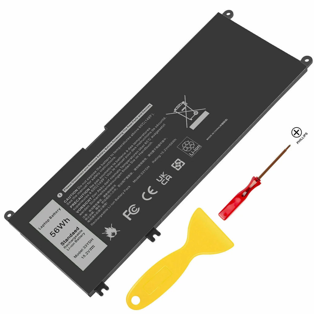 56WH DELL 33YDH – 7773 7577 56WH FOR J9NH2 INSPIRON BATTERY 7778 LAPTOP - Special Edition