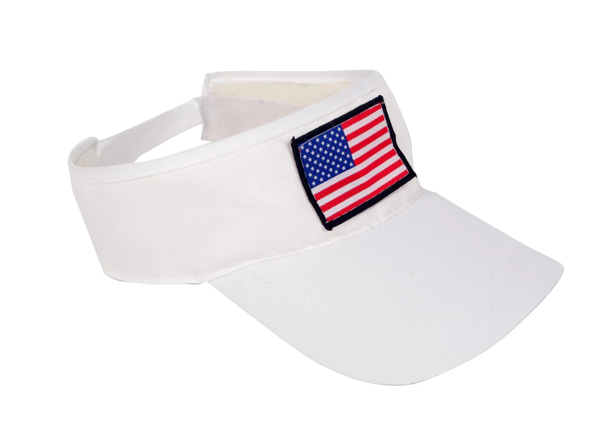 24 Hats Flag Patriotic New Visor Sun Bulk American Pack – of Release