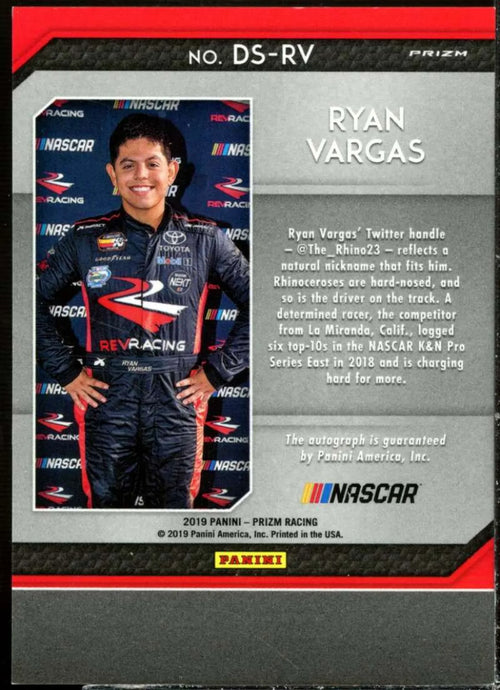 #20 2019 Card Vargas Panini Red Prizm Prizms and White Blue Ryan Autographs