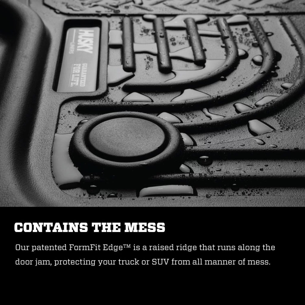 2015–20 by Front with Compatible & Weatherbeater Cherokee 2nd Seat Mats Floor Jeep Husky RealTruck