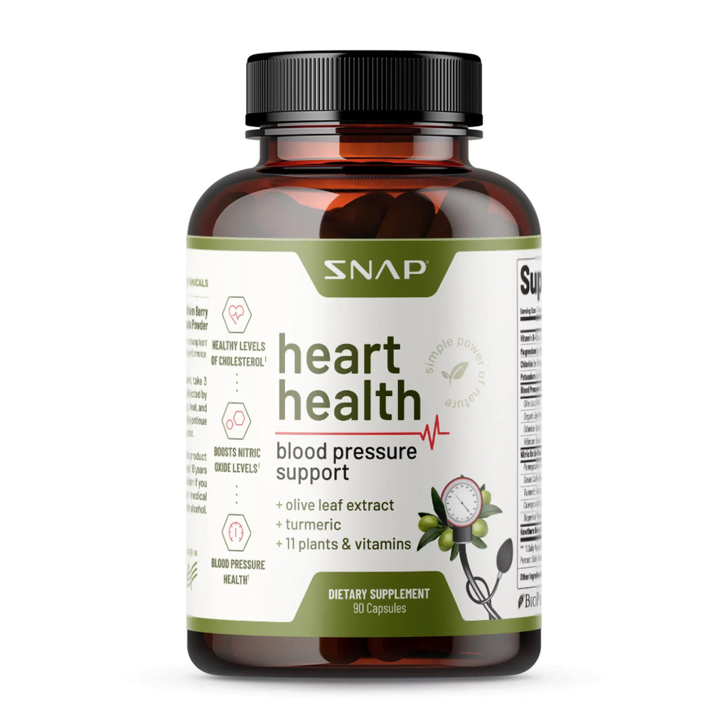 '+ Health Supplements 60 Booster Supplement Heart Nitric Capsules Snap 90 Oxide Bundle, and